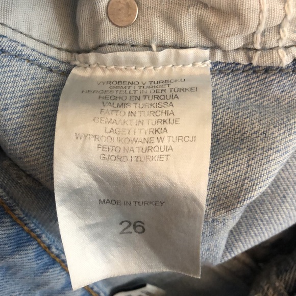 THE RAGGED PRIEST Mom Jeans in Patchwork Denim Women's 26 - Picture 10 of 10